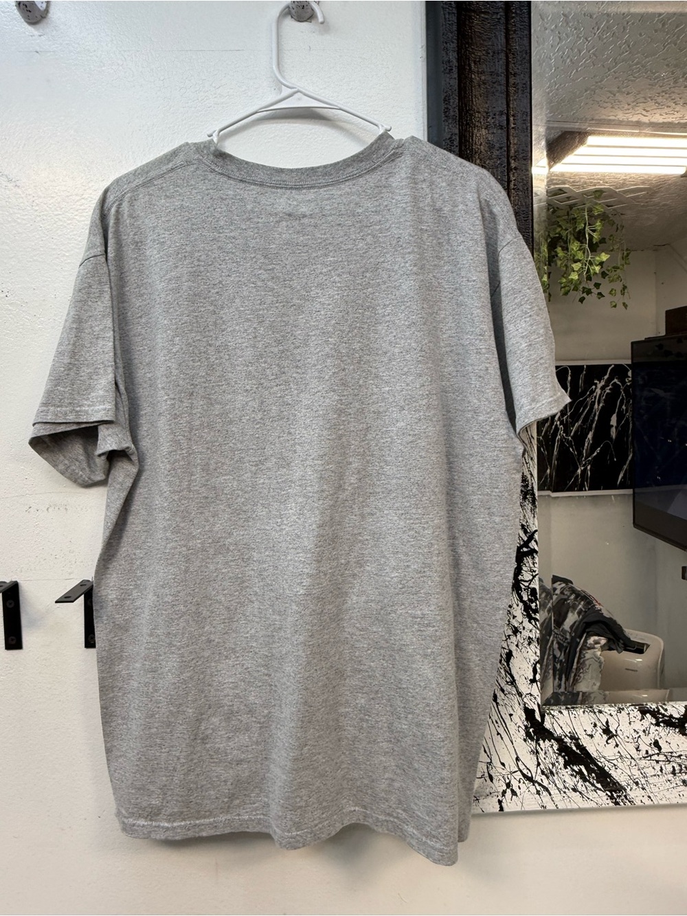 NFL Team Apparel Gray Crewneck Tee with Black and Red Logo - Picture 3 of 4